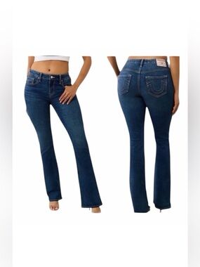 True Religion World Tour‎ Becca Mid Rise Bootcut Jeans Size 32 NWOT